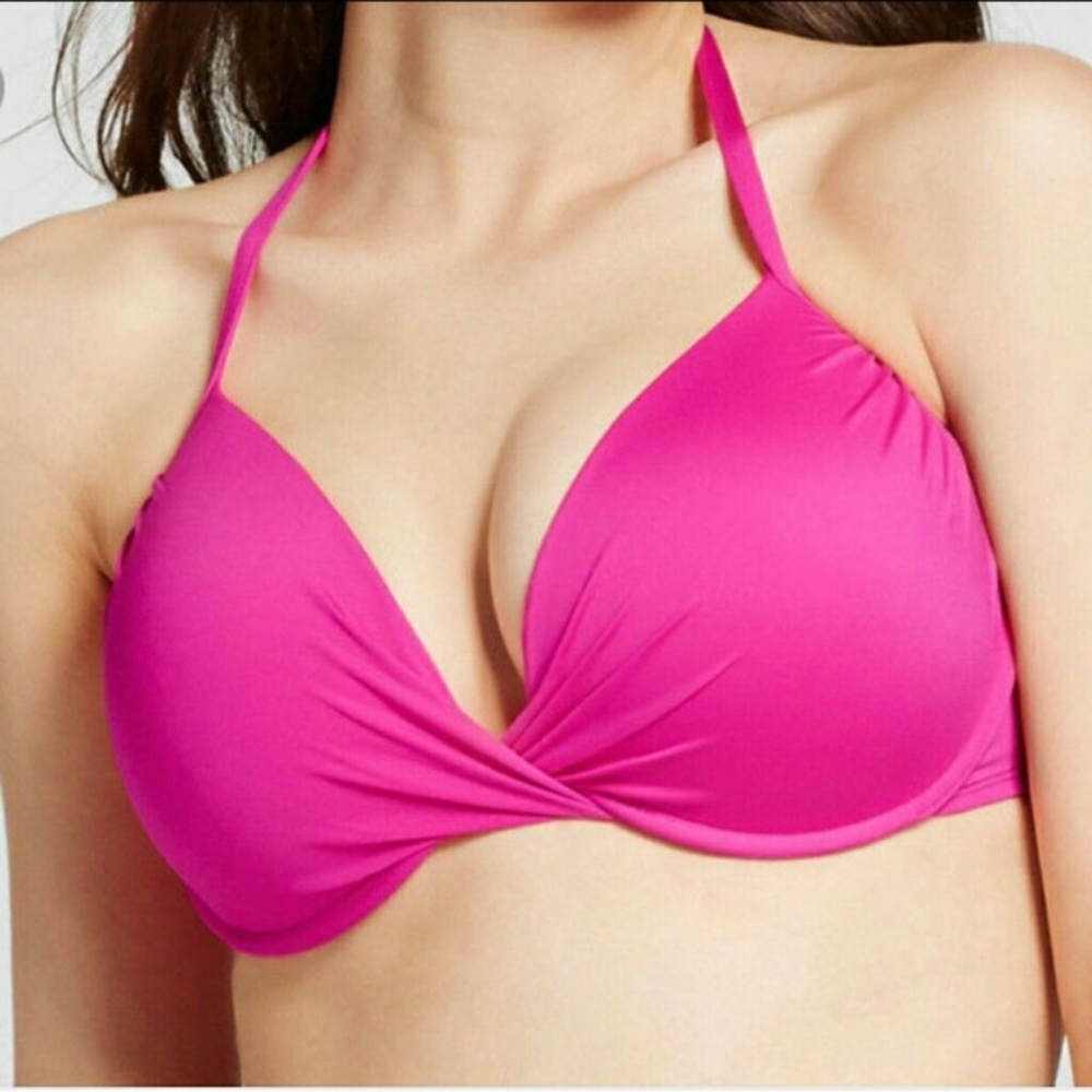 Pink bikini top